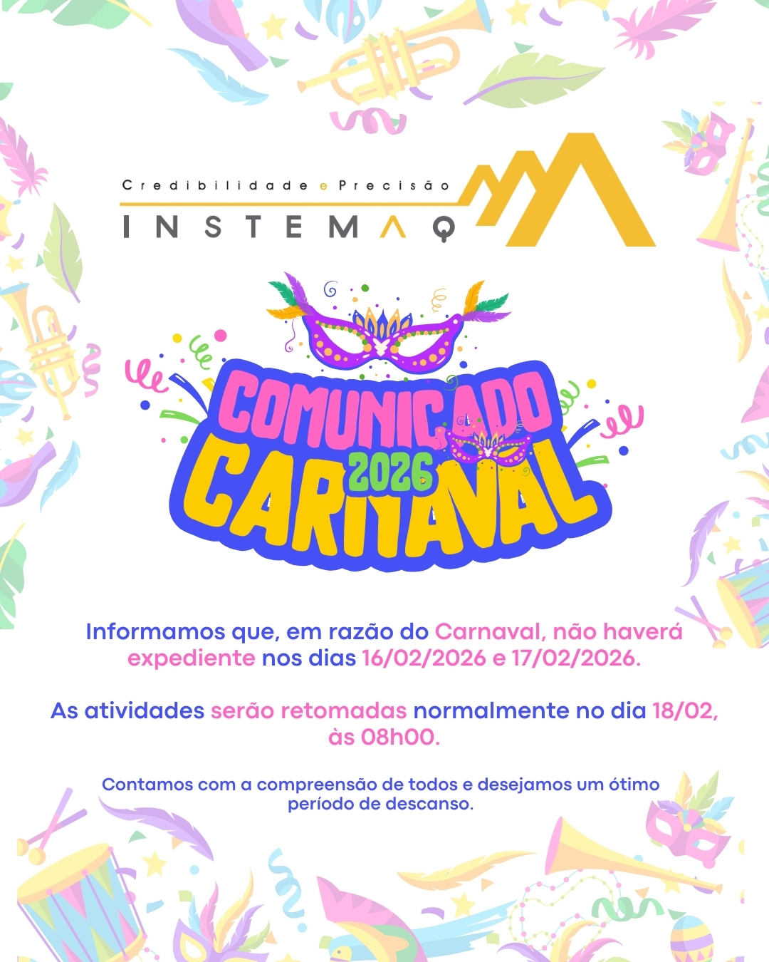 Comunicado Carnaval